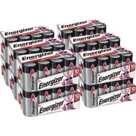ENERGIZER Battery, Alka, D, Engzr, 8PK EVEE95FP8CT